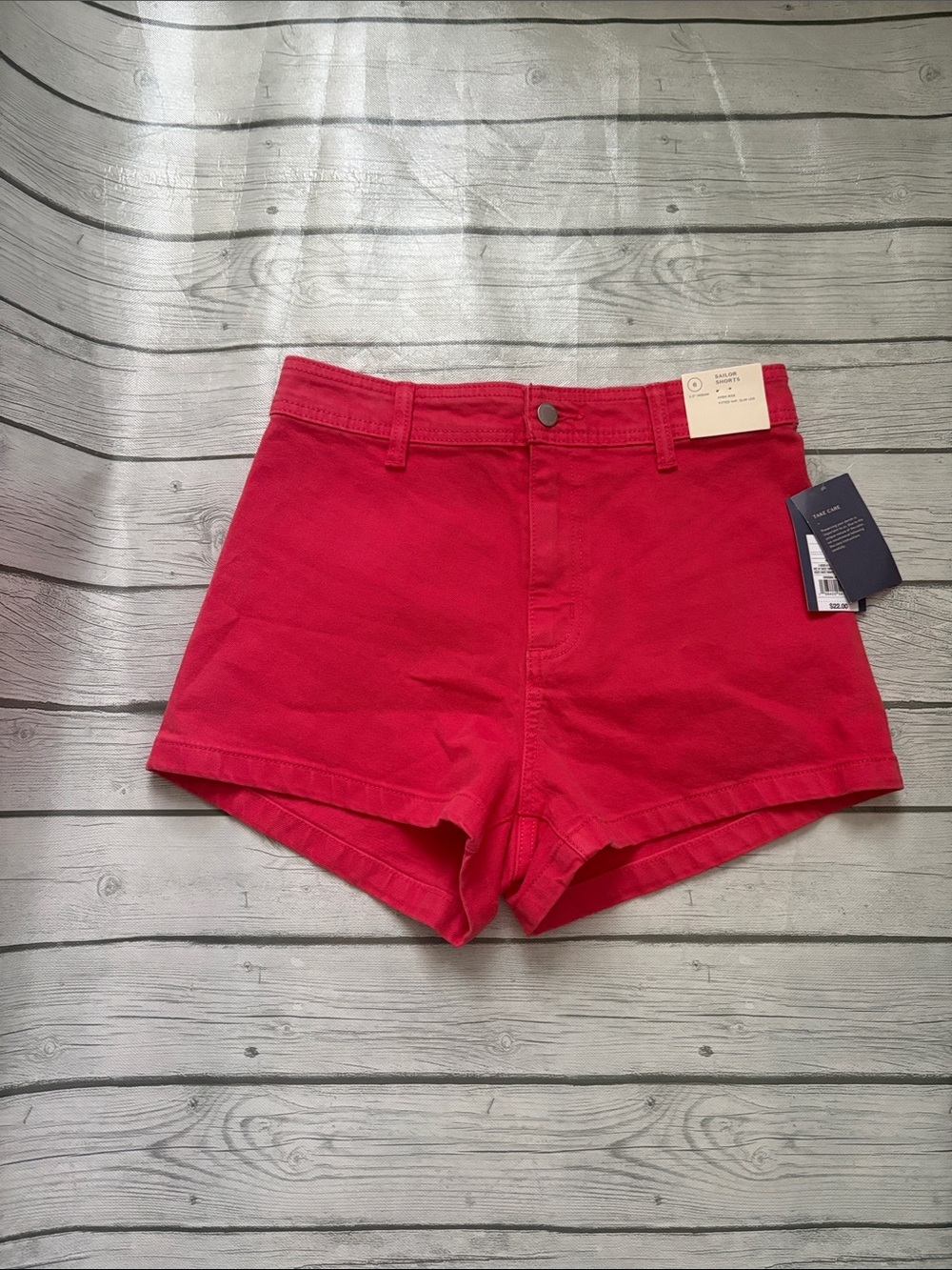 Universal Thread Sailor High-Waist Red Women's Shorts
